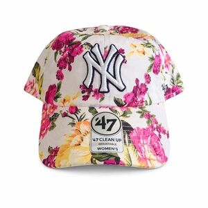 MLB New York Yankees '47 floral adjustable women's baseball hat new with sticker